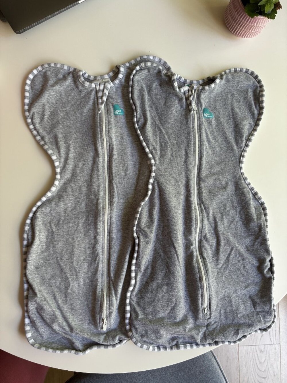 Love To Dream Swaddle Up Original Bundle of 2 - Gray - Small (7-13 lbs)